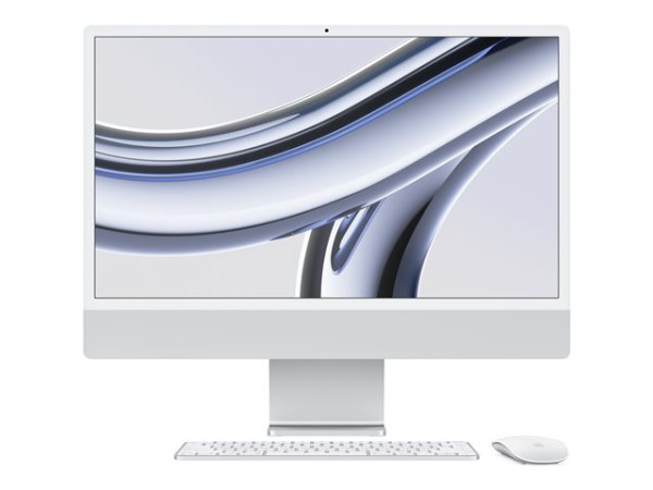 Apple "iMac 59,62 cm (24") M3 2023 (silber, macOS,