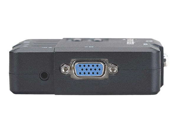 KVM Switch 2-Port Manhattan USB inkl. Kabeln schwarz