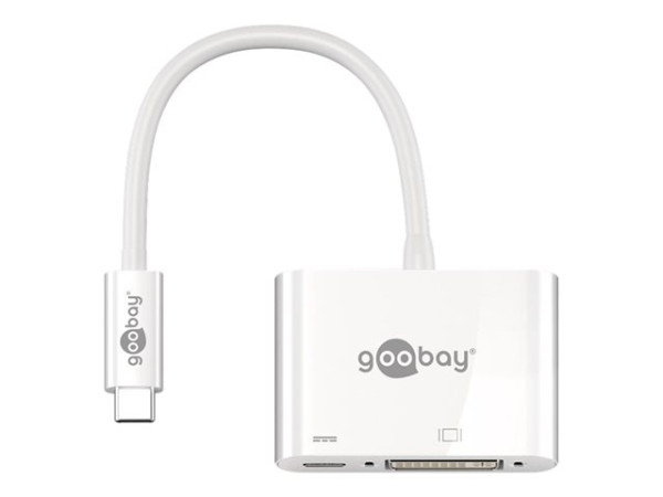 Goobay USB-C Adapter DVI | 62108 weiß Zum Erweitern