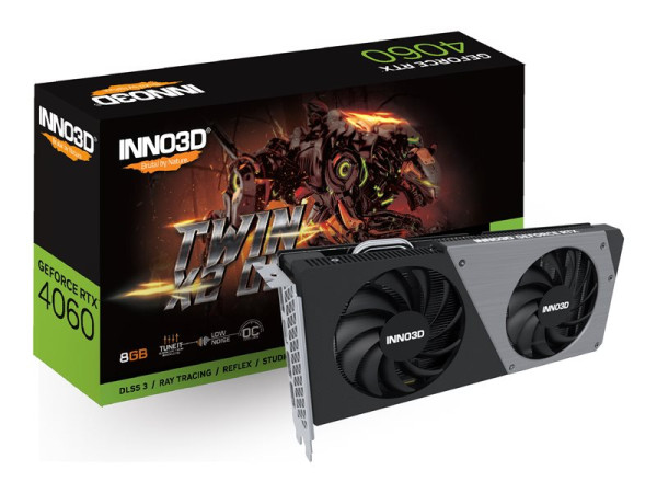 Inno3D GeForce RTX 4060 TWIN X2 OC (DLSS 3, 3x DisplayPort,