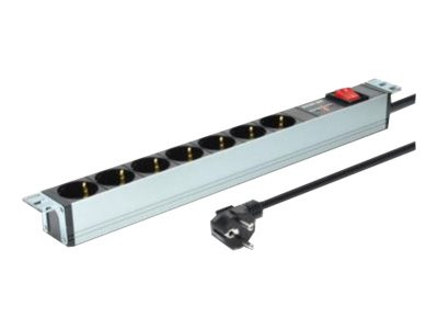 Digitus PDU 7fach 16A 19" 1HE Überlastschutz