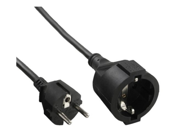 InLine® Schutzkontakt-Verlängerung Stecker / Buchse,