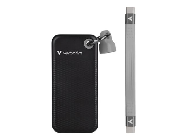 Verbatim Pocket SSD 2 TB, Externe SSD (schwarz/grau, USB-C
