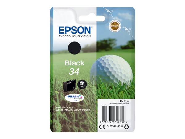 Epson Tinte BK C13T34614010 DURABrite Ultra