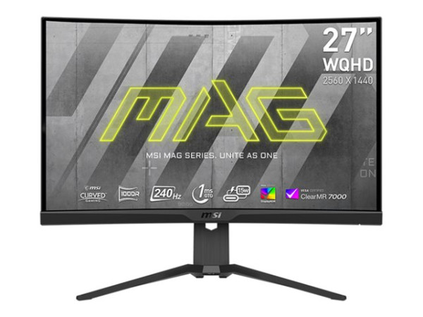 MSI MAG 275CQRXFDE (69 cm (27 Zoll), schwarz, WQHD, VA,