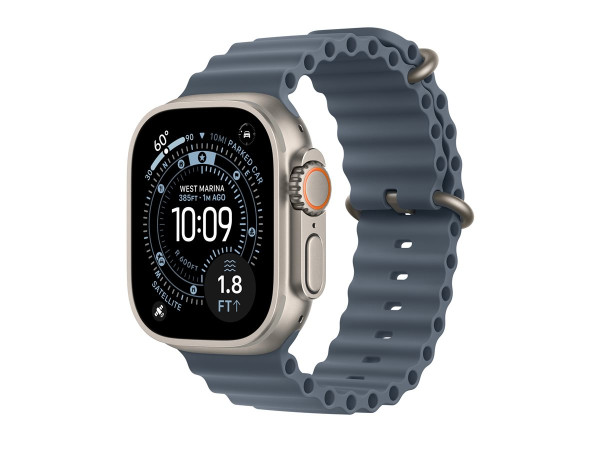 Apple Watch Ultra 3 (titan, 49 mm, Ocean Armband