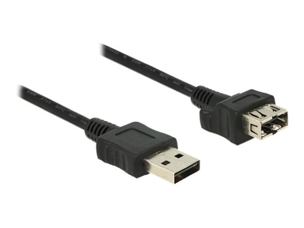 DeLOCK Adapter USB2.0ASt>USB 2.0ABu 0,2m schwarz,