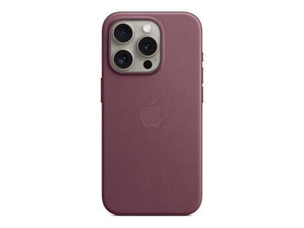 Apple Feingewebe Case mit MagSafe (lila, iPhone 15 Pro)