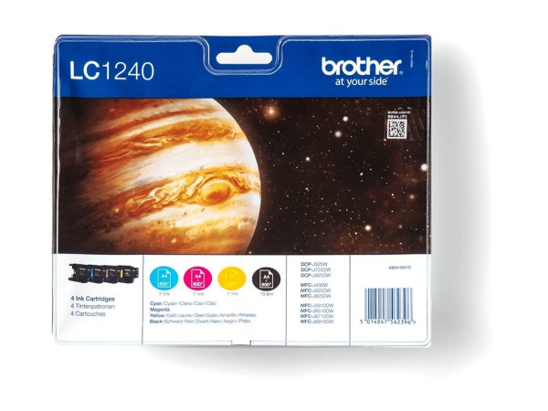 Brother LC1240VALBPDR Tintenpatrone MultiPack Bk,C,M,Y, 600