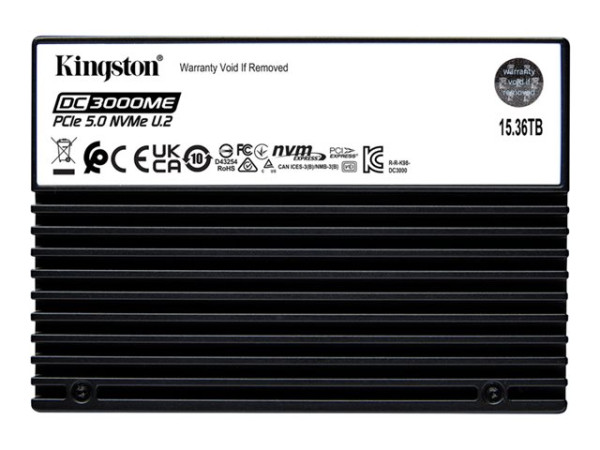 Kingston DC3000ME 15360 GB (PCIe NVMe Gen5 x4 U.2, 2,5",