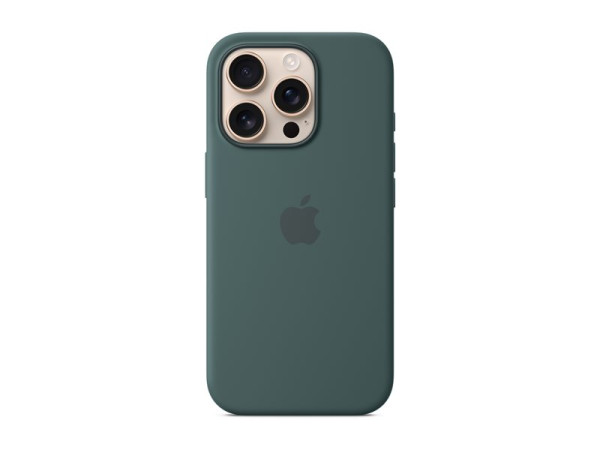 Apple Silikon Case iPhone 16 Pro mit MagSafe (seegrün)