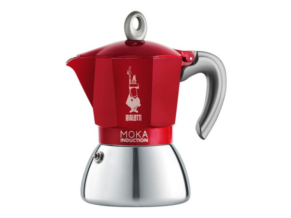 Bialetti Bial Moka Induction Red 6 Cups rd | 6 Tassen