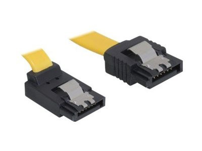 SATA-Kabel Delock SATA III -> SATA up St/St 0,50m gelb Clips