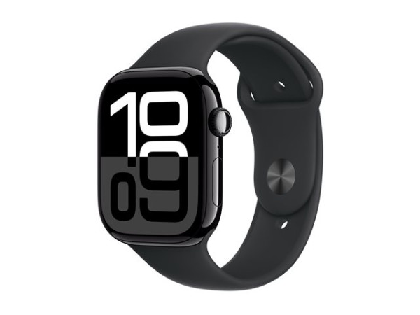 Apple Watch Series 10 (schwarz (glänzend), Aluminium, 46