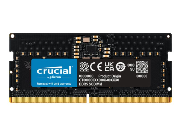 Crucial SO-DIMM 8 GB DDR5-5200 (1x 8 GB) (schwarz,