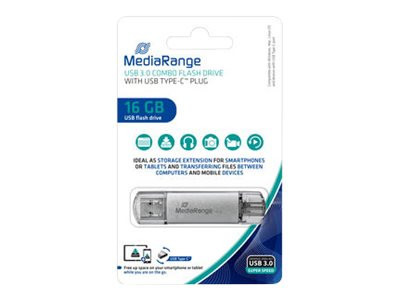 MediaRange Mediarange Kombo-Speicherstick 16GB U3 | MR935