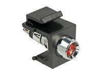 DeLOCK Keystone LED Rot 6 V bk schwarz,