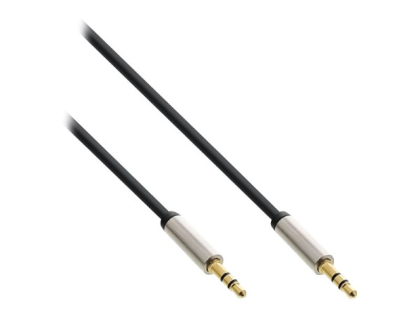 InLine Slim Audio Kabel Klinke 3,5mm ST/ST, Stereo, 10m