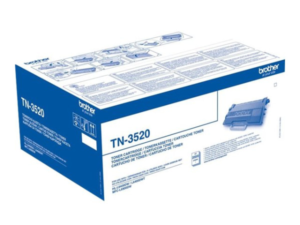 Brother Toner schwarz TN-3520 Toner Schwarz 20000 Blatt