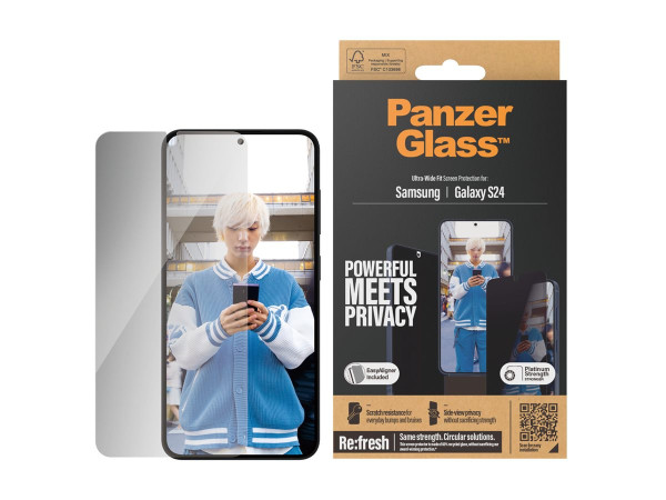 Panzerglass Privacy Displayschutz (transparent, Samsung