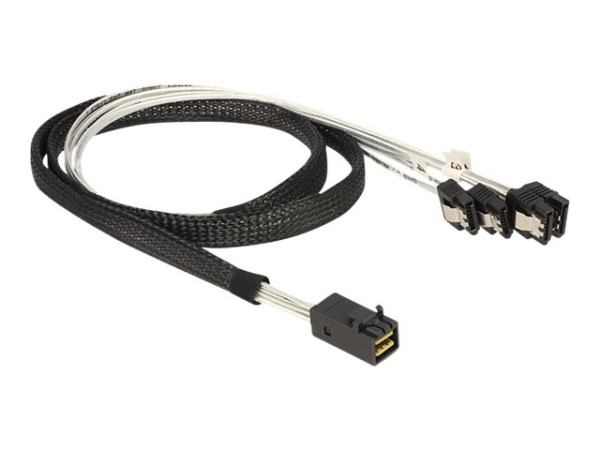 Kabel Mini SAS Delock SFF 8643 -> 4x Sata 7Pin St/Bu 1.00m