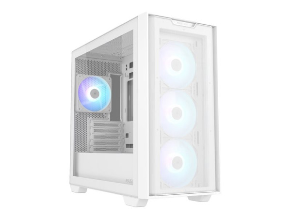 Asus A21 PLUS TG ARGB (weiß, Tempered Glass)