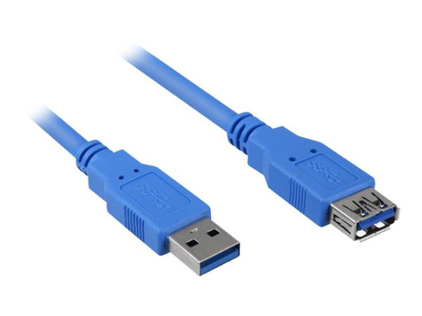 Sharkoon Kabel USB 3.0-Verlängerung 3 Meter USB-A - USB-A