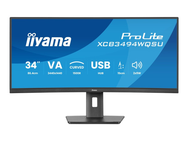Iiyama ProLite XCB3494WQSU-B1 (86.7 cm (34 Zoll), schwarz