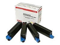 OKI 42403006 Toner Value-Kit (bk,c,m,y), 5.000 Seiten/5%