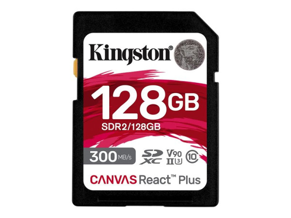 Kingston SD 128GB React Plus UHS-II U3 KIN
