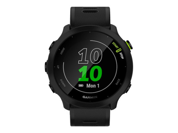 Garmin Forerunner 55 (schwarz, 42 mm, Silikon-Armband)