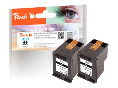 Peach PEACH Tinte BK TP kompt No. 301 kompatibel zu HP 301,