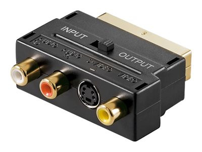Goobay AVK 196 G Scartstecker>3xCinch-Buchsen IN/OUT Umschal