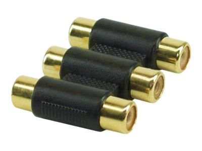 InLineÂ® Audio/Video Adapter, 3x Cinch Buchse auf 3x Cinch