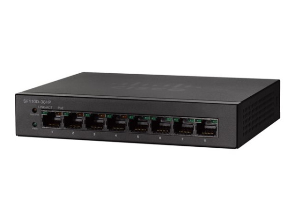 Cisco SF110D-08 100/UNM/ 8, Switch Switch 10/100 MBit/s 8x