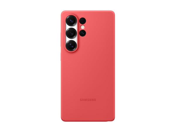 Samsung Silicone Case (rot, Samsung Galaxy S25 Ultra)
