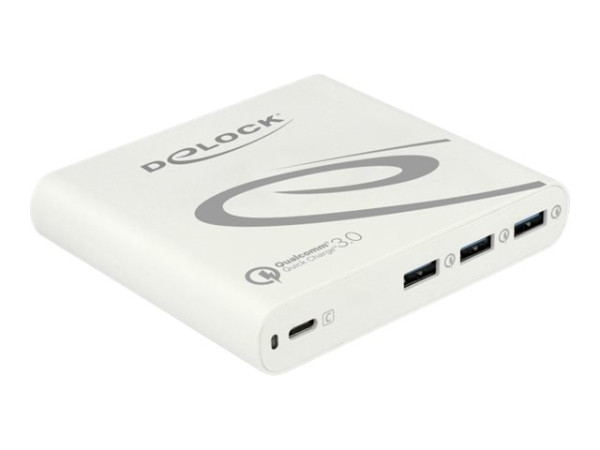 DeLOCK USB Ladeg. 1xUSB C + 3xUSB A wh | PD 85W