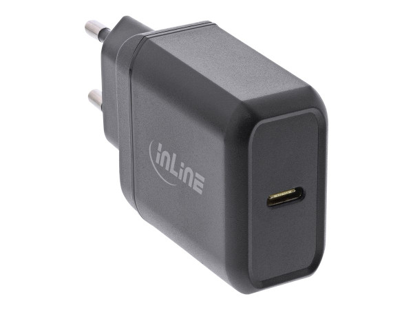 InLine USB PD Netzteil Ladegerät Single USB Typ-C 25W bk