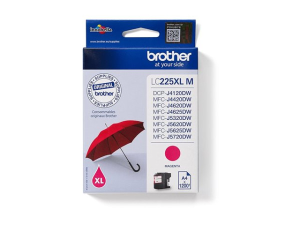 Brother Tinte MG LC-225XLM magenta 1200Seiten
