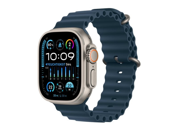 Apple Watch Ultra 2 (dunkelblau, 49 mm, Ocean Armband,