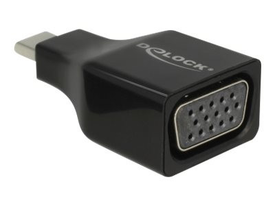 DeLOCK USB C Adapter> VGA schwarz Zum Anschluss