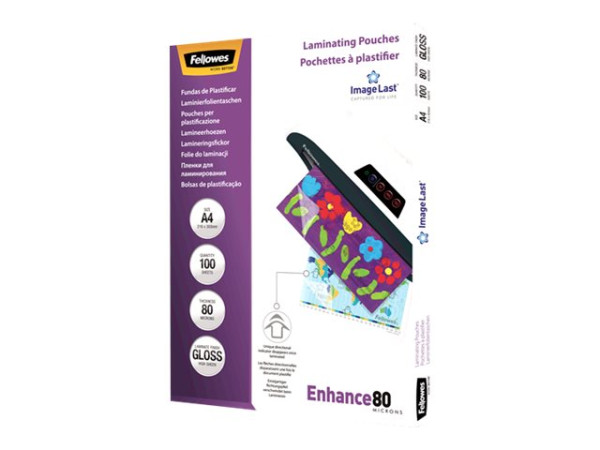 Laminierfolie Fellowes Capture A4 80 Mikron 100er Pack