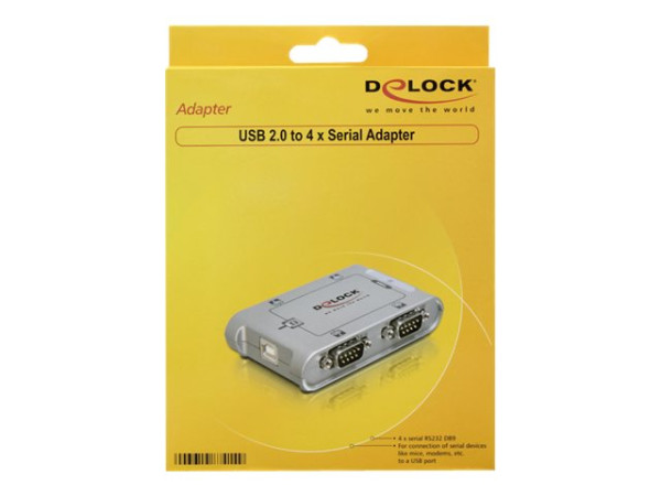 Adapter DeLock USB2.0 => 4x Seriell HUB