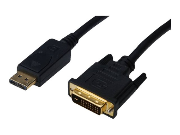 Digitus Adapterkabel DisplayPort > DVI-D (schwarz, 2 Meter,