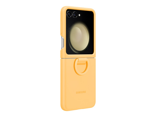 Samsung Silicone Case mit Ring (apricot, Samsung Galaxy Z