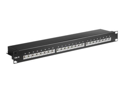 Patch-Panel Goobay CAT6 24-port STP geschirmt 19"(47,3cm)1HE