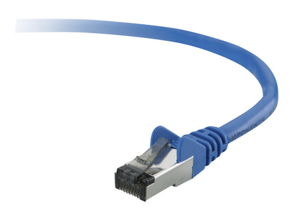 Patchkabel Belkin RJ45 S/FTP Cat6 0.50m blau Hebelschutz