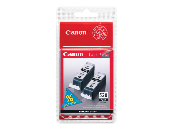 Canon Tinte Doppelpack schwarz PGI-520BK
