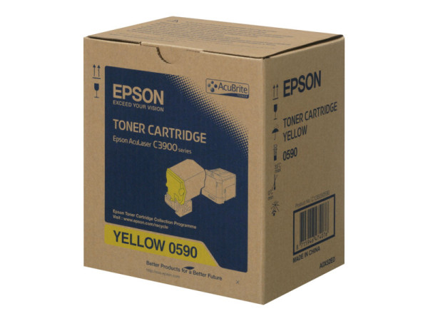 Epson C13S050590|0590 Toner gelb, 6.000 Seiten für Aculaser