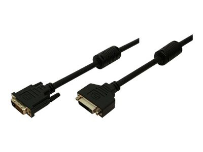 LogiLink DVI Cable ST/BU Dual Link 2x Ferrite Core 5m